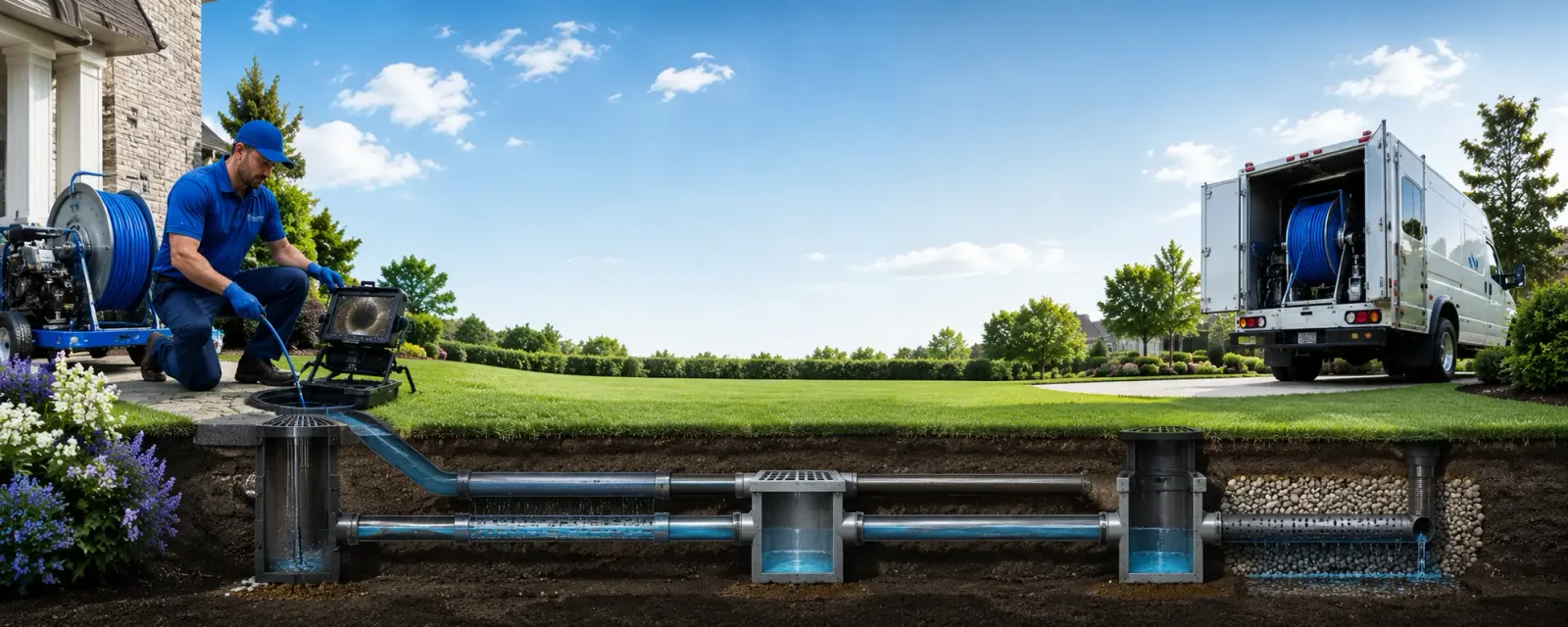 Outdoor drain cleaning information for Glasgow, VA